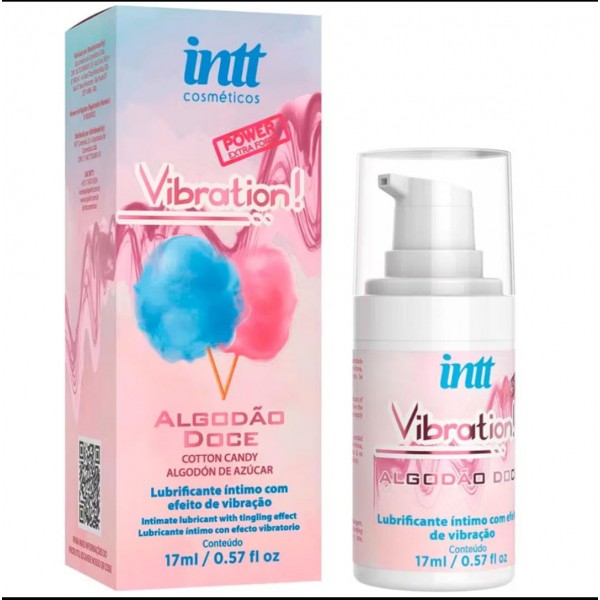Lubrificante Íntimo Efeito Vibratório Algodão Doce - 17ml