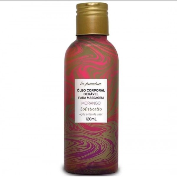 Óleo Corporal Beijável de Morango - 120ml