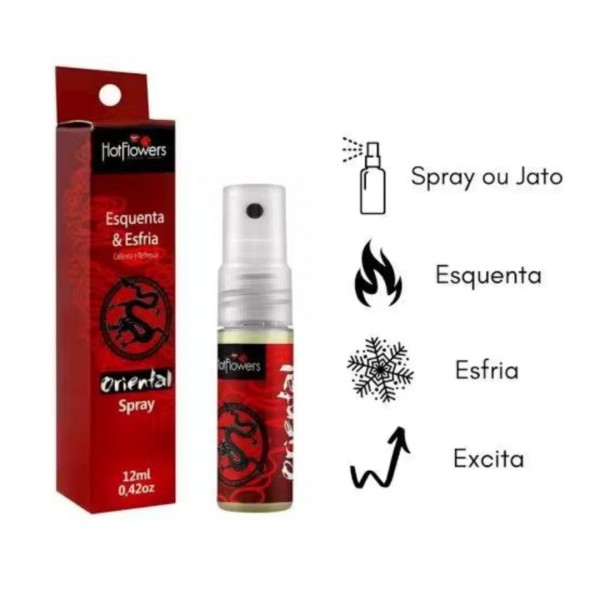 Spray Excitante Oriental Esquenta e Esfria 12ml - Hot Flowers
