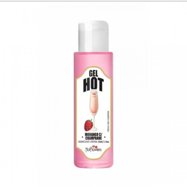 Gel Hot Morango com Champanhe - 35ml