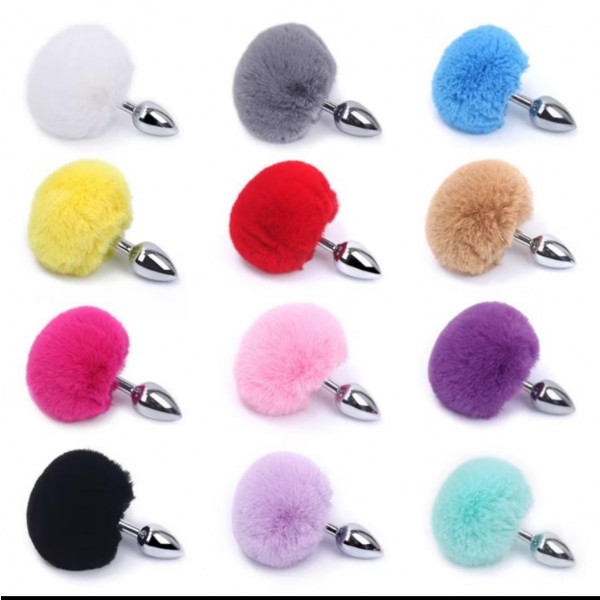 Plug Anal com Cauda de Pelúcia – Várias Cores