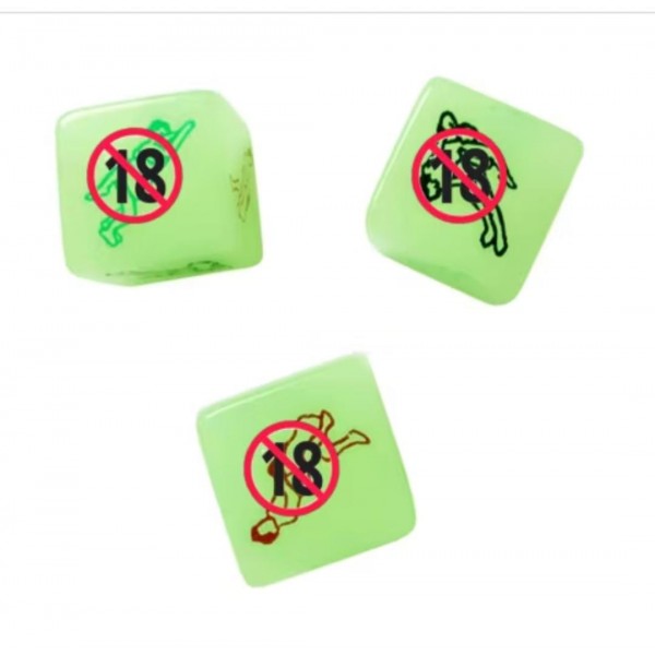 Dados Brilhantes para Jogos Noturnos