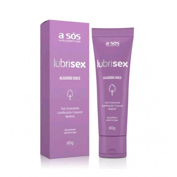 Gel Umectante Lubrisex Algodão Doce 60g