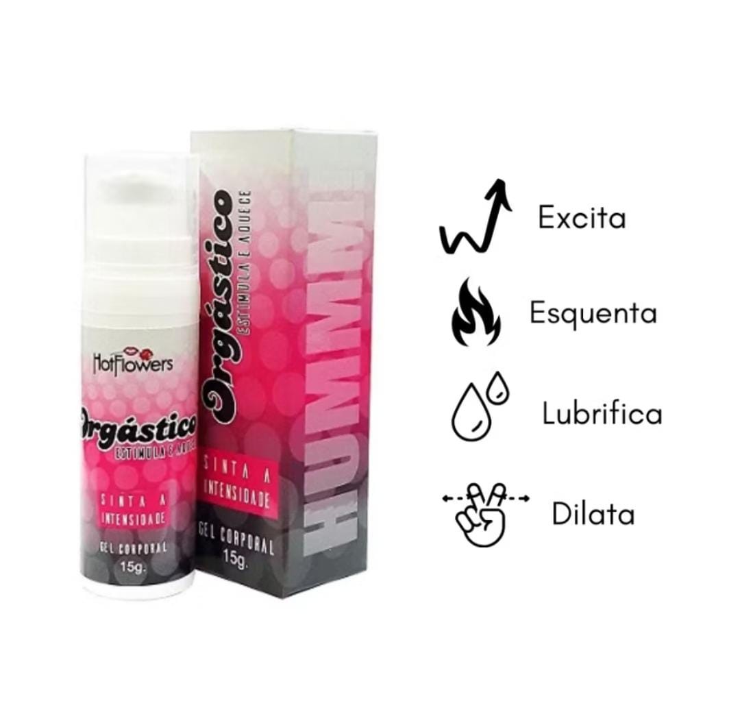 Gel Corporal Orgástico Hot Flowers 15g