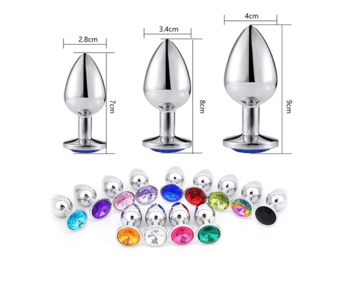 Kit de Plugs Anais de Metal com Jóia
