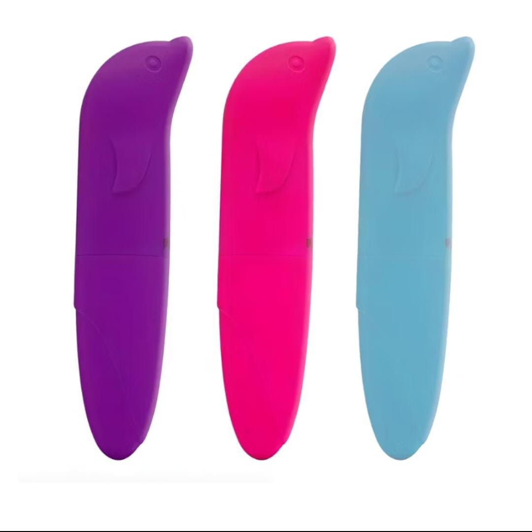 Mini Vibrador Estimulador Pessoal em Formato de Golfinho