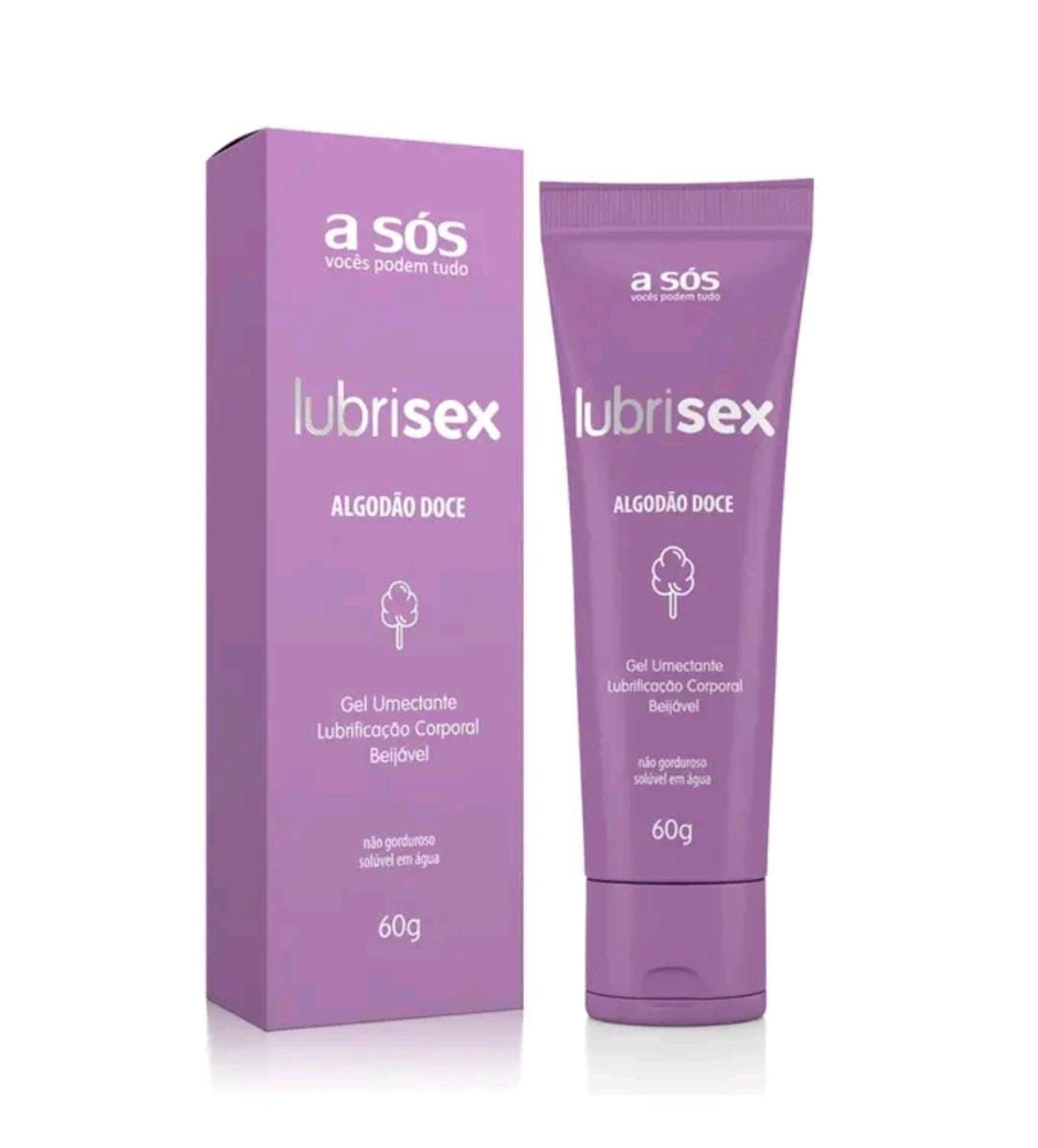 Gel Umectante Lubrisex Algodão Doce 60g