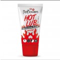 Hot Flowers Hot Lub Gel Deslizante Beijável Morango